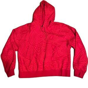 Jordan Women’s Flight All Over Print Fleece Pullover Hoodie Size M